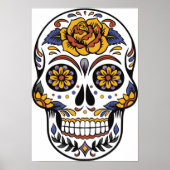 Sugar Skull Dia de Los Muertos Poster (Voorkant)