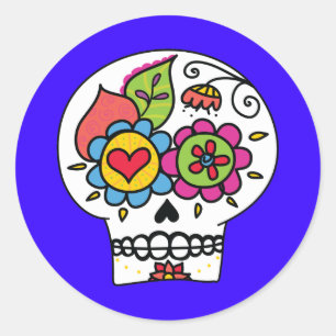 Sugar Skull, Dia de Los Muertos Stickers