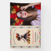 Sugar Skull Dia de Muertos Day Dood Welkomstbord Spandoek (Verticaal)