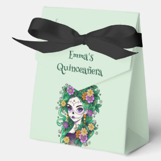 Sugar Skull Dia de Muertos Quinceañera Spaans Bedankdoosjes