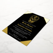 Sugar Skull Diamond Vrijgezellenfeest Folie Folie Uitnodiging (Gedraaid)