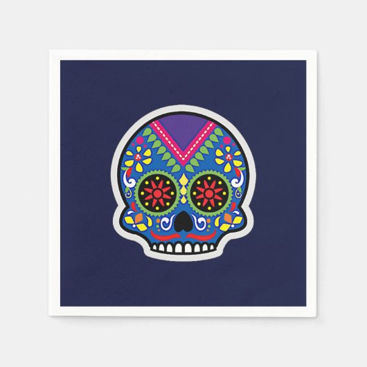 Sugar Skull Dias de los Muertos Servet (Voorkant)