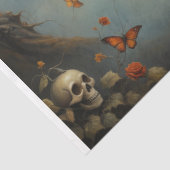 Sugar Skull Doll Decoupage Tissuepapier (Detail)