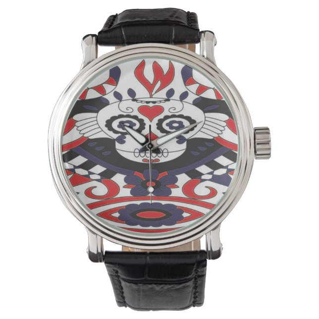 Sugar Skull eWatch Horloge (Voorkant)