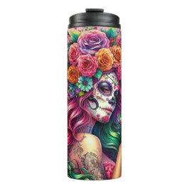"Sugar Skull Fairy Tumbler Wrap | Dag van de Doden Thermosbeker