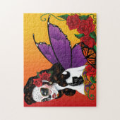 Sugar SKull Fairy Zonsondergang Legpuzzel (Verticaal)