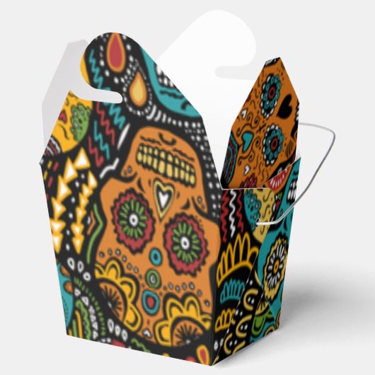 SUGAR SKULL Favor Box Halloween Bedankdoosjes (Geopend)