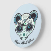 Sugar Skull Ferret Clock Grote Klok (Hoek)