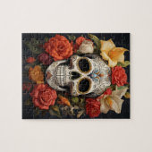 Sugar Skull Floral Puzzel Legpuzzel (Horizontaal)