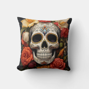 Sugar Skull Floral Sierkussen