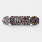 Sugar Skull Flower Ink Tekening Skateboard Deck (Horizontaal)