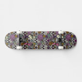 Sugar Skull Flower Ink Tekening Skateboard Deck (Horizontaal)