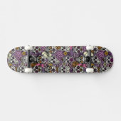 Sugar Skull Flower Ink Tekening Skateboard Deck (Horizontaal)