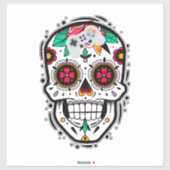 Sugar skull-gamer sticker (Vel)