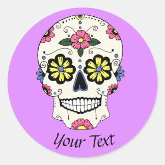 Sugar Skull gepersonaliseerde Stickers