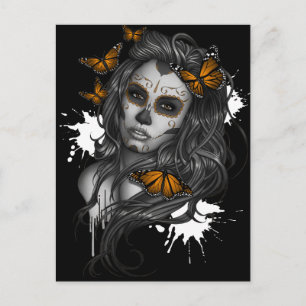 Sugar Skull Girl Briefkaart