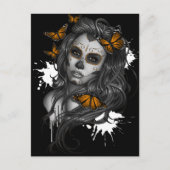 Sugar Skull Girl Briefkaart (Voorkant)
