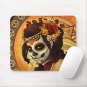 Sugar Skull Girl, Dia de los Muertos #10 Muismat (Met muis)