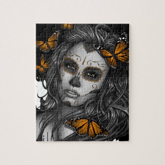 Sugar Skull Girl Legpuzzel (Verticaal)