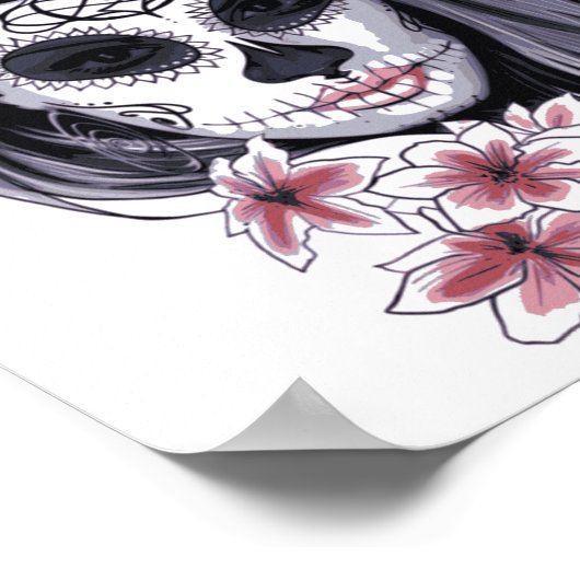 Sugar Skull Girl Poster (Hoek)