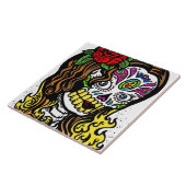 Sugar Skull Girl Tegeltje (Zijkant)