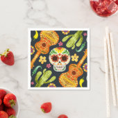 Sugar Skull & Gitaren Dia de Muertos | Servet (Insitu)