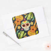 Sugar Skull & Gitaren Dia de Muertos | STICKER (Envelop)
