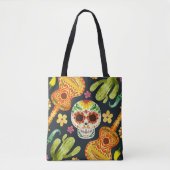 Sugar Skull & Gitaren Dia de Muertos | Tote bag (Voorkant)