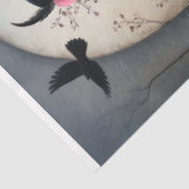 Sugar Skull Gothic Girl Decoupage Tissuepapier (Detail)