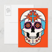 Sugar Skull Graphic Briefkaart (Voorkant / Achterkant)