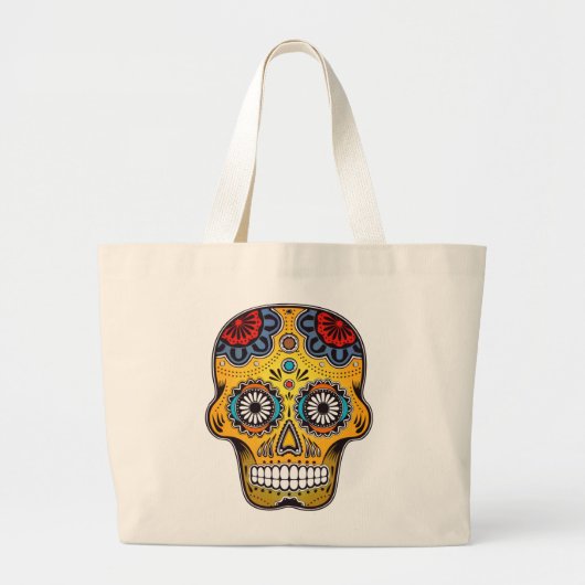 SUGAR SKULL GROTE TOTE BAG (Voorkant)
