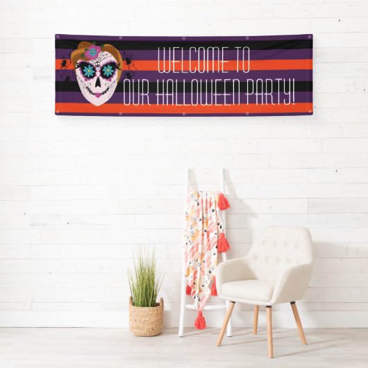 Sugar Skull Halloween Costume Party Spandoek (Insitu)