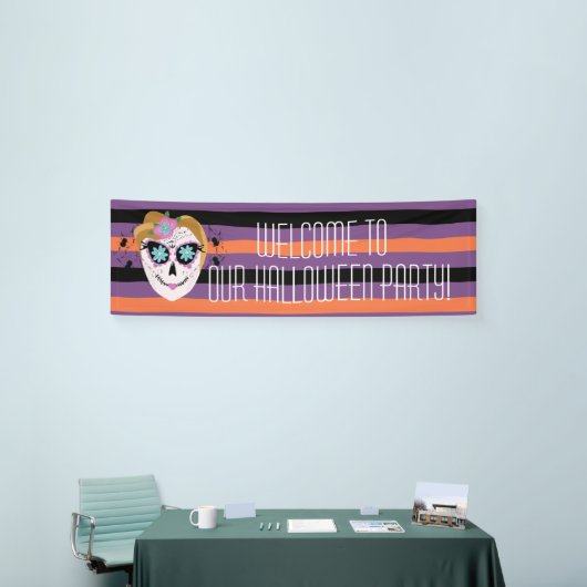 Sugar Skull Halloween Costume Party Spandoek (Beurs)