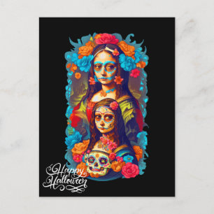 Sugar Skull Halloween, Dia de los Muertos Briefkaart