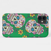 Sugar Skull Halloween Green Case-Mate iPhone Case (Achterkant (horizontaal))