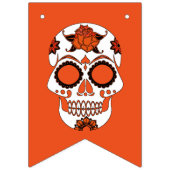 Sugar Skull Halloween Party Bunting Banner (Tweede vlag)