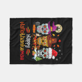Sugar Skull Halloween Thanksgiving Halloween Fleece Deken (Voorkant (Horizontaal))