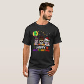 Sugar Skull Happy Hanksmas Halloween Thanksg T-shirt (Voorkant volledig)
