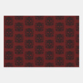 Sugar Skull Inpakpapier, Dia de los muertos Inpakpapier Vel (Voorkant 3)