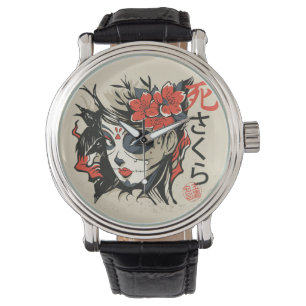 Sugar Skull Japanse Art Watch Horloge