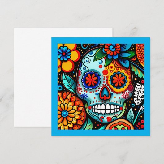 Sugar Skull kaart (Voorkant / Achterkant)