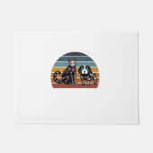 Sugar Skull Kat en Hond Shirt Grappige Retro Kat e Deurmat (Voorkant)