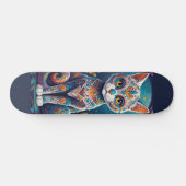 Sugar Skull Kitty Persoonlijk Skateboard (Horizontaal)