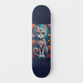 Sugar Skull Kitty Persoonlijk Skateboard (Voorkant)