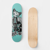 Sugar Skull Kitty Persoonlijk Skateboard (Voorkant)