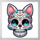 Sugar Skull Kitty Poster (Voorkant)