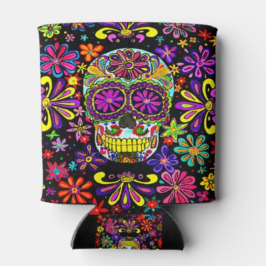 Sugar Skull-Koelbox Blikjeskoeler (Achterkant)