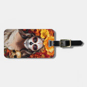 Sugar Skull Lady-Bagagelabel Bagagelabel (Voorkant horizontaal)