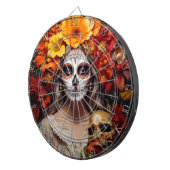 Sugar Skull Lady Dartboard Dartbord (Voorkant Rechts)