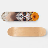 Sugar Skull Lady Skateboard (Horizontaal)